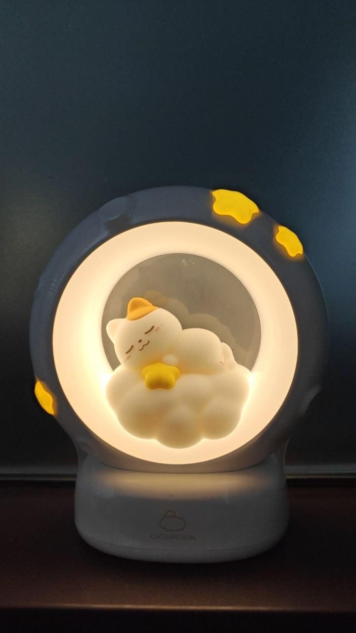 Sleeping Cat LED Night Lamp with Touch Control