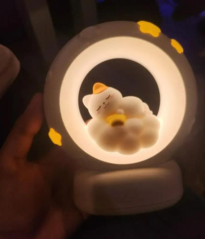 Sleeping Cat LED Night Lamp with Touch Control